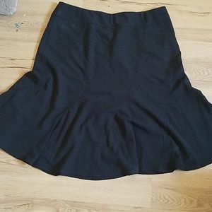 Black midi skirt